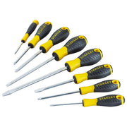 Stanley STHT0-60210 Essential Set 8 Giraviti a Taglio Piatto e Croce Phillips Lama Acciaio Cromo Vanadio Manico TPR