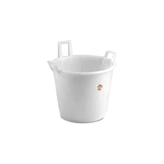 Stefanplast 3831460 Linea Pulizia Mastello a 3 Manici in Polietilene 80 lt Diametro 60 cm Altezza 42 cm colore Neutro