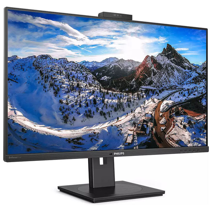 PHILIPS 326P1H-00 P Line Monitor LED IPS QHD 2560 x 1440 75 Hz USB-C Docking Webcam Altoparlanti Integrati Regolazione Altezza Pivot colore Nero