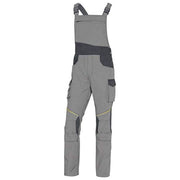 Delta Plus MCSA2GRTM Mach2 Corporate Salopette da Lavoro 65% Poliestere 35% Cotone Ripstop 10 Tasche Bretelle Regolabili colore Grigio Chiaro Grigio Scuro