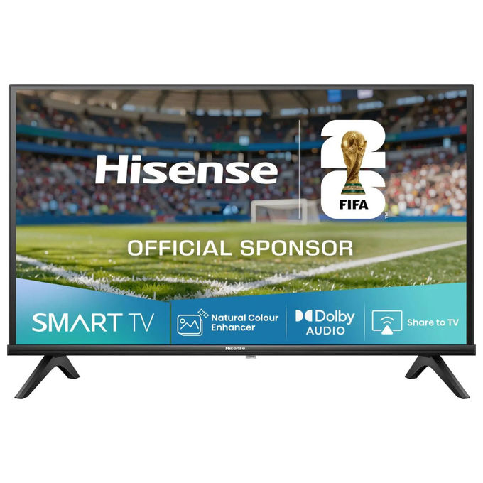 Hisense 32A49Q Smart TV LED 32'' HD Ready VIDAA DVB-T2 S2 HEVC AirPlay 2 colore Nero
