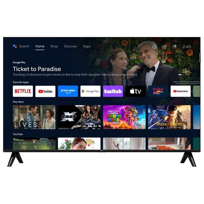 TCL smart tv 32 pollici Full HD, Android TV 11, Triple Tuner, HDR10, Wi-Fi, Chromecast, 32S5L