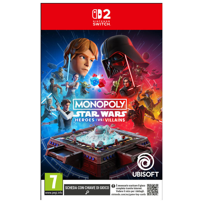 Ubisoft Monopoly Star Wars Heroes vs Villains Videogioco Nintendo Switch 2 Game Key Card