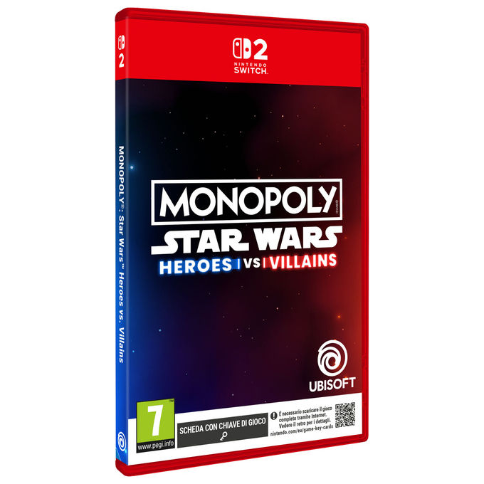 Ubisoft Monopoly Star Wars Heroes vs Villains Videogioco Nintendo Switch 2 Game Key Card