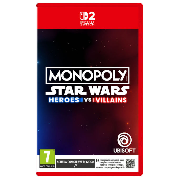 Ubisoft Monopoly Star Wars Heroes vs Villains Videogioco Nintendo Switch 2 Game Key Card