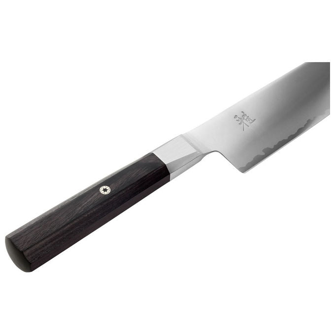 MIYABI 33957-181 MIYABI 4000FC Coltello Santoku Lama 18 cm Acciaio FC61 Manico Legno di Pakka colore Marrone