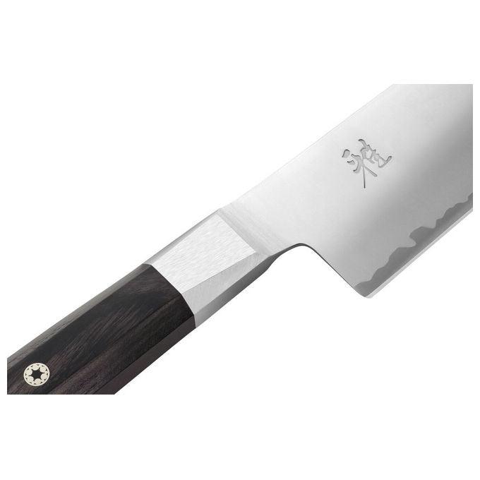 MIYABI 33957-181 MIYABI 4000FC Coltello Santoku Lama 18 cm Acciaio FC61 Manico Legno di Pakka colore Marrone