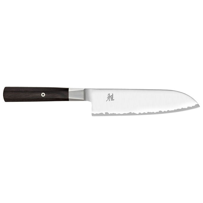 MIYABI 33957-181 MIYABI 4000FC Coltello Santoku Lama 18 cm Acciaio FC61 Manico Legno di Pakka colore Marrone
