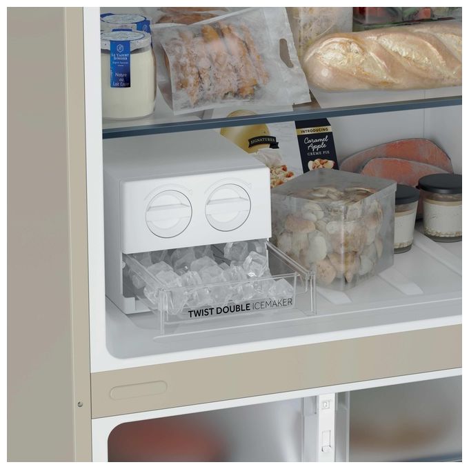 Haier HPR5718DNPC Frigorifero Doppia Porta Libera Installazione 464L Classe D 38dB Crema