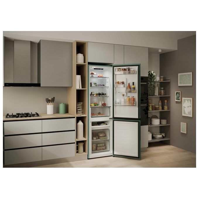Candy CNCQ2T518EG Frigorifero Combinato 279 L 182 cm Classe E 38 dB No Frost Multi-Airflow (54x60x182 cm) colore Verde