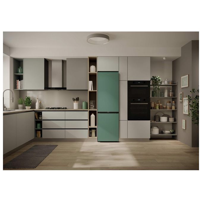 Candy CNCQ2T518EG Frigorifero Combinato 279 L 182 cm Classe E 38 dB No Frost Multi-Airflow (54x60x182 cm) colore Verde