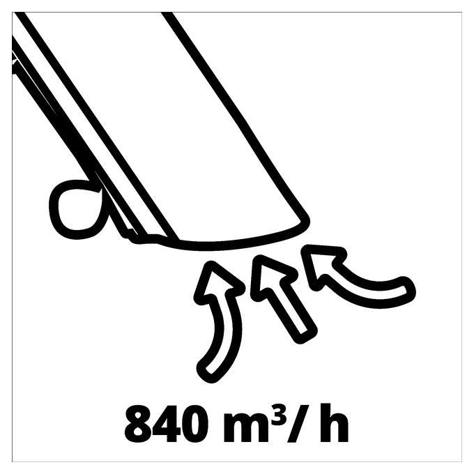 Einhell 3433320 GC-EL 3000 E Soffiatore Aspiratore Foglie Elettrico 3000W 840 m³-h 300 km-h Sacco 45 L Regolazione Giri