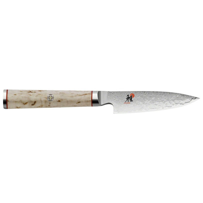 ZWILLING 34372-091-0 Miyabi Coltello Shotoh Lama in Acciaio MicroCarbide MC63 9 cm colore Marrone con dettagli scarlatti