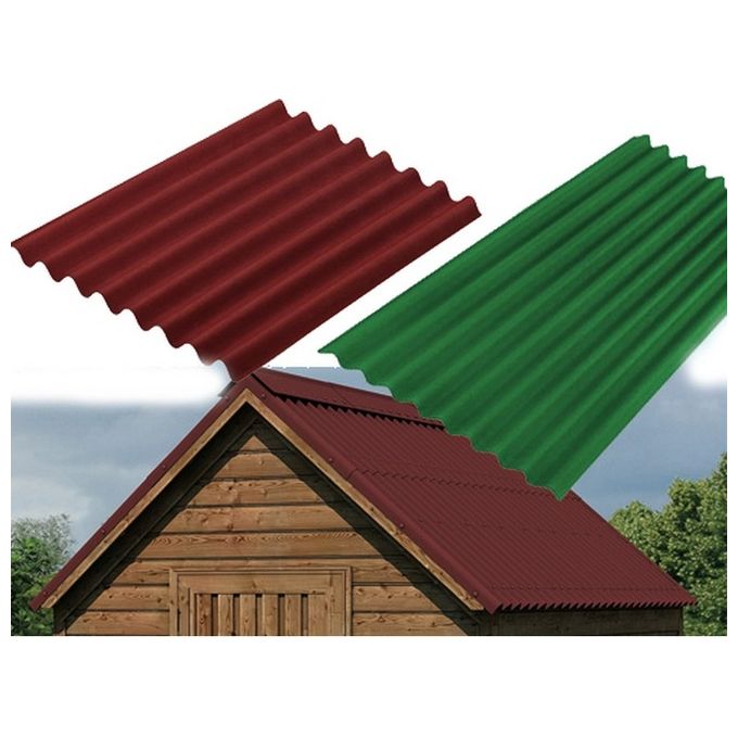 Onduline 307 Easyline Lastra Ondulata Bituminosa 100x76 cm Impermeabile UV Resist spessore 2,6 mm colore Verde
