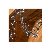 Lotti Importex 34815 Catena Luci Natale 1000 Mini LED Bianco Freddo 8 Giochi Luce Timer Memory Controller Cavo Verde 20.5 m colore Verde