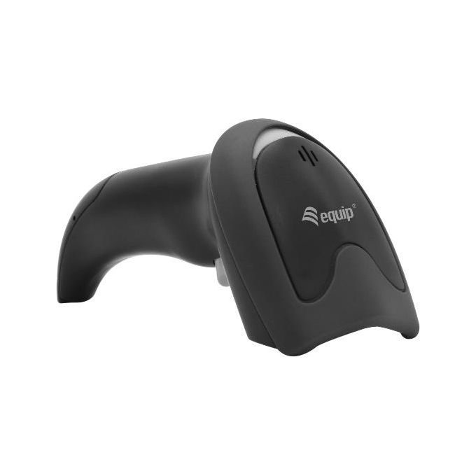Equip 351021 Scanner Codici a Barre USB 2D con Supporto 1D QR Code PDF417 IP54 colore Nero