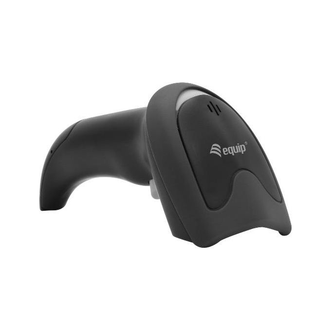EQUIP 351022 Lettore Barcode USB Laser 1D con Supporto colore Nero