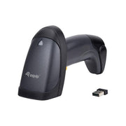 Equip 351023 Lettore Barcode Wireless 1D con Supporto e Ricevitore Nano USB IP54 20 Ore di Autonomia Batteria al Litio colore Nero