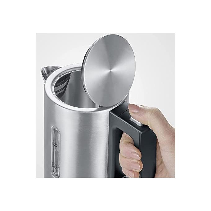 Severin WK 3647 Bollitore da Viaggio 0.5 L 1100 W con 2 Tazze e 2 Cucchiai colore Argento