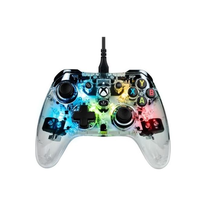 NACON XBXEVOL-XPROLIGHT EVOL-X Pro Gamepad Cablato USB Type-C 3 m Retroilluminazione RGB Pulsanti Programmabili colore Trasparente
