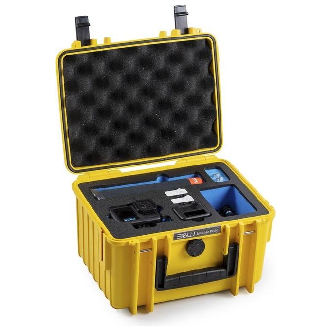 BandW International PP.66 action.case Custodia Rigida per GoPro Hero 9-13 Impermeabile Resistente agli Urti Polvere IP67 Valvola di Equalizzazione Pressione Temperatura -30 °C a +80 °C colore Nero