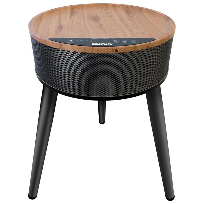 Unold 86545 Riscaldatore ambiente elettrico con ventilatore 2000 W Ceramica con telecomando e timer colore Nero Legno