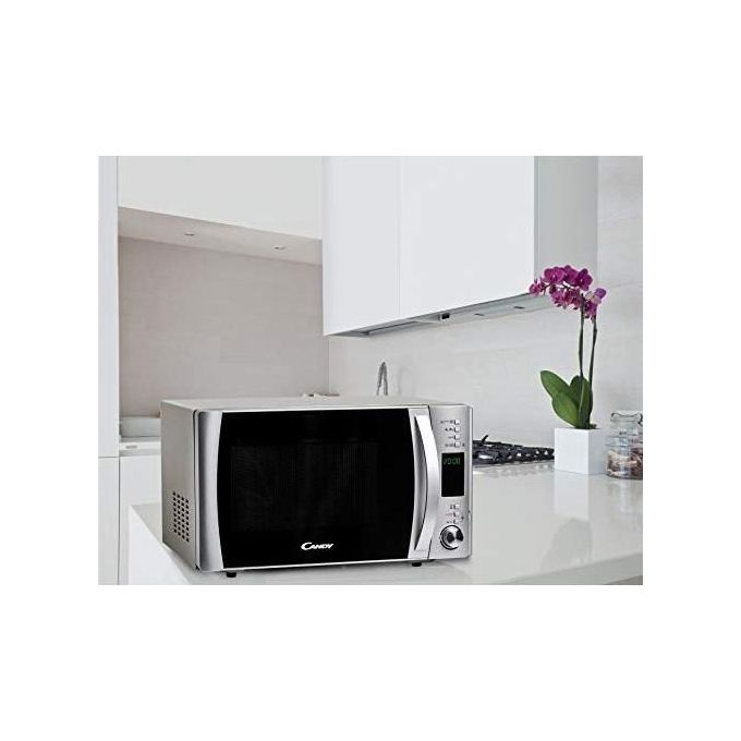 Candy CMXG25DCS COOKinApp Forno a Microonde Combinato con Grill Capacita' 25 Litri Potenza 900 W Display Digitale 40 Programmi App Simply-Fi Silver