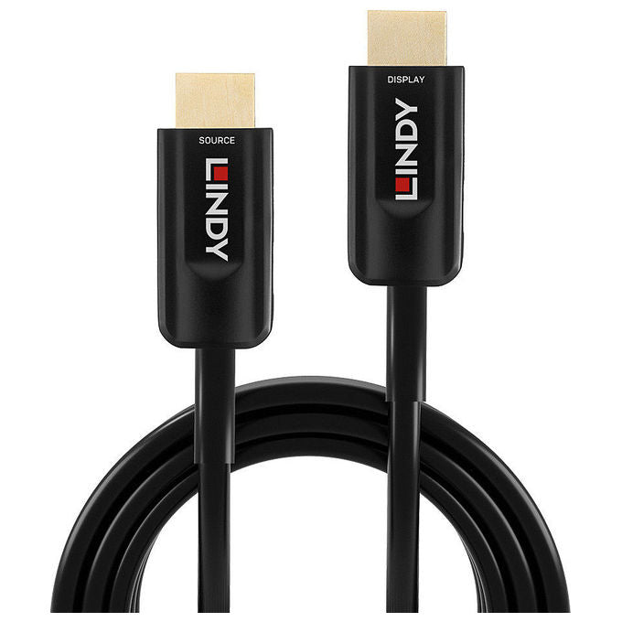 Lindy 38382 Cavo HDMI 20 m HDMI Tipo A Standard 8K 48 Gbit-s Fibra Ottica-Rame colore Nero