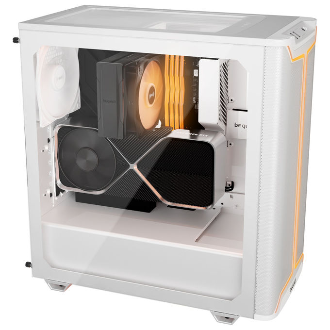 Be quiet! BGW77 Pure Base 501 DX White Case PC Midi Tower ATX Micro ATX Mini ATX Vetro Temperato Illuminazione RGB 7 Slot Espansione Filtro Antipolvere colore Bianco