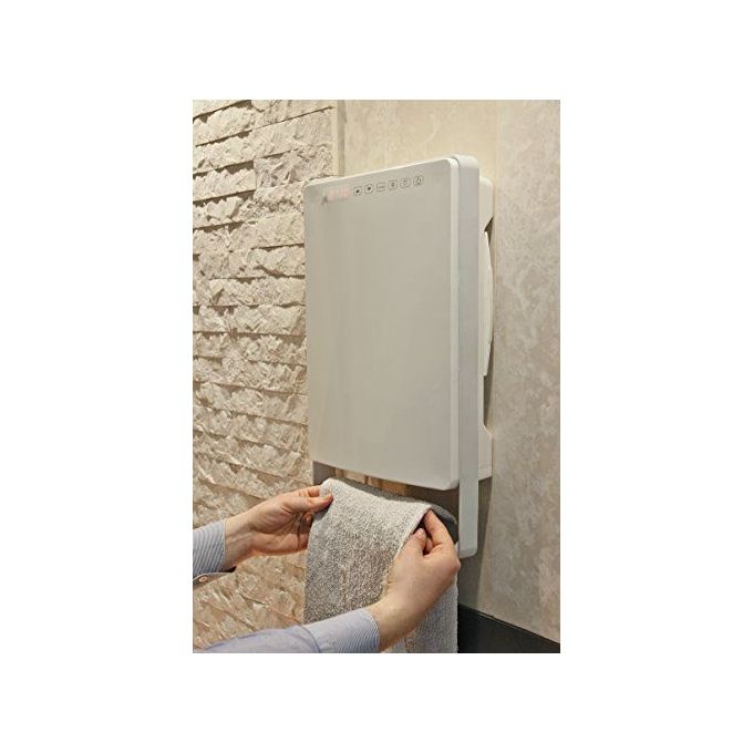 Steba 39.18.00 BS 1800 Touch Termoventilatore da Bagno 1800W IP24 Timer Sensore Presenza Asciugatura Asciugamani colore Grigio Bianco