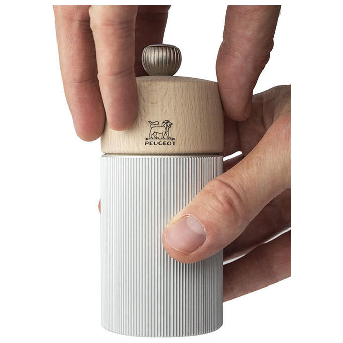 Peugeot 39882 Line Macinapepe Alluminio e legno con regolazione della macinatura colore Naturale