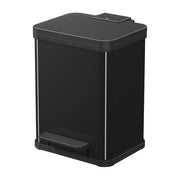 Hailo 0619-260 Oko Uno Plus Cubo con Pedale 17 L Soft-close Acciaio e Plastica colore Nero