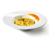 Bormioli Rocco BOR1319 Grangusto Piatto Fondo Risotto in Vetro Opale Temperato 27 cm colore Bianco