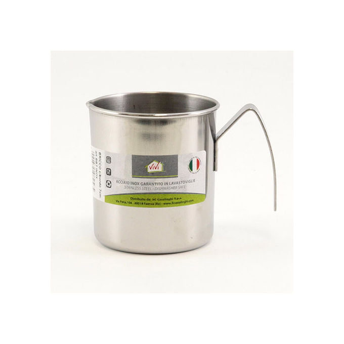 Bricco Cilindrico in acciaio inox Cm 7