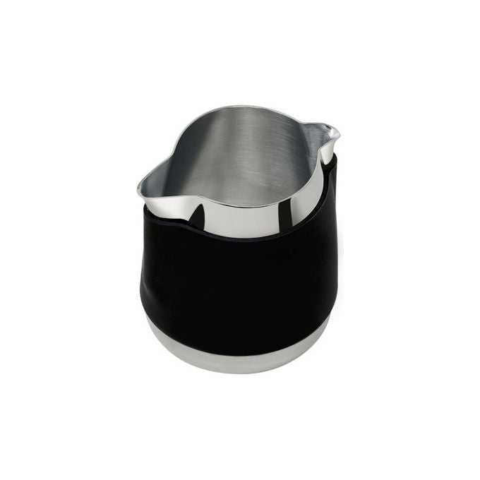 ILSA ILS420R20 Revolution Duet Lattiera per Latte Art 2 Becchi a 180° Capacita' 50 cl con Fascia in Silicone colore Nero