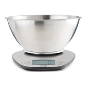 Kaufgut 033353 Eva Bilancia da Cucina Digitale Inox 5 Kg precisione 1g display LCD tara spegnimento automatico colore Inox