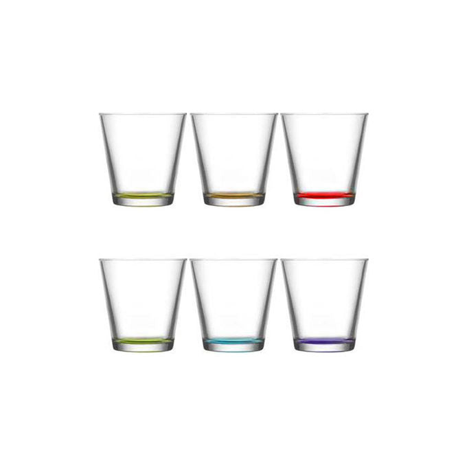 Lav Confezione 6 Bicchieri Hera Fondo Colore 25.5cl