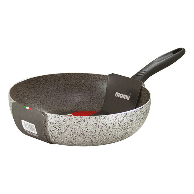 Mamu JANE2PADATXXXX28 Janet 2.0 Padella Alta 1 Manico 28 cm Antiaderente Seven Stone 7 Strati Senza PFOA colore Grigio