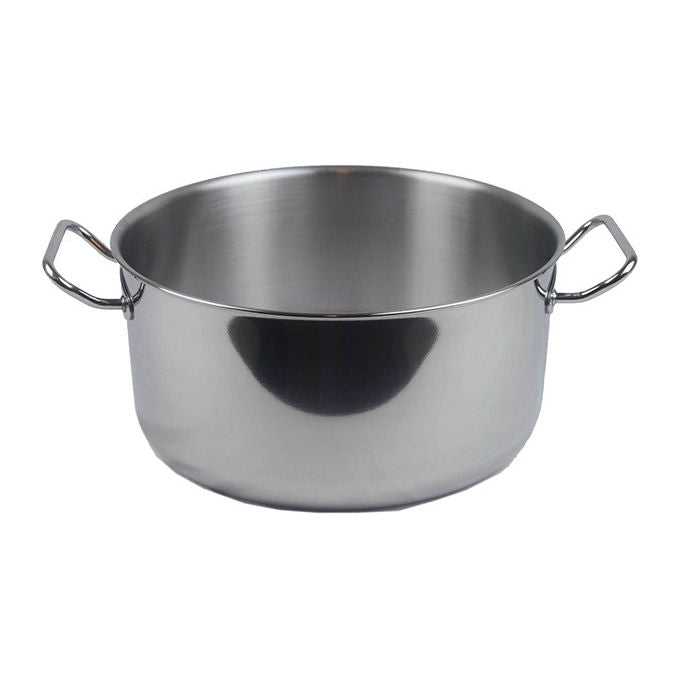Montini MTN600B40 Daisy Casseruola in Acciaio Inox 40 cm 2 M con Coperchio Adatta a Tutti i Piani Cottura incluso Induzione Lavabile in Lavastoviglie colore Acciaio Lucido