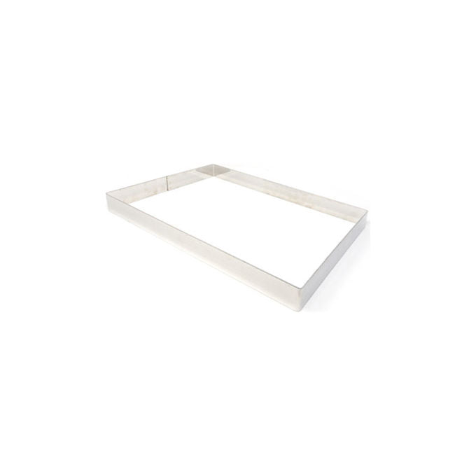 Pavoni X411836 Fasce piene Pavoni Fascia inox rettangolare 35x17 cm H 4 cm colore Acciaio