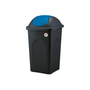 Stefanplast STF956 Basculina Multipat Pattumiera 30 Lt coperchio basculante raccolta differenziata colore Nero Blu
