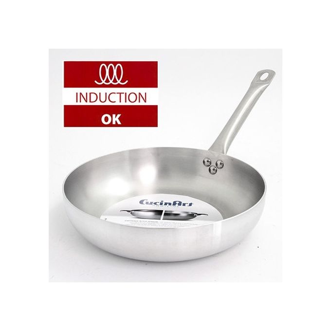 Abert V671172PA40_ALUMINIO- Cucinart Alluminio Padella 40 cm per Induzione colore Alluminio