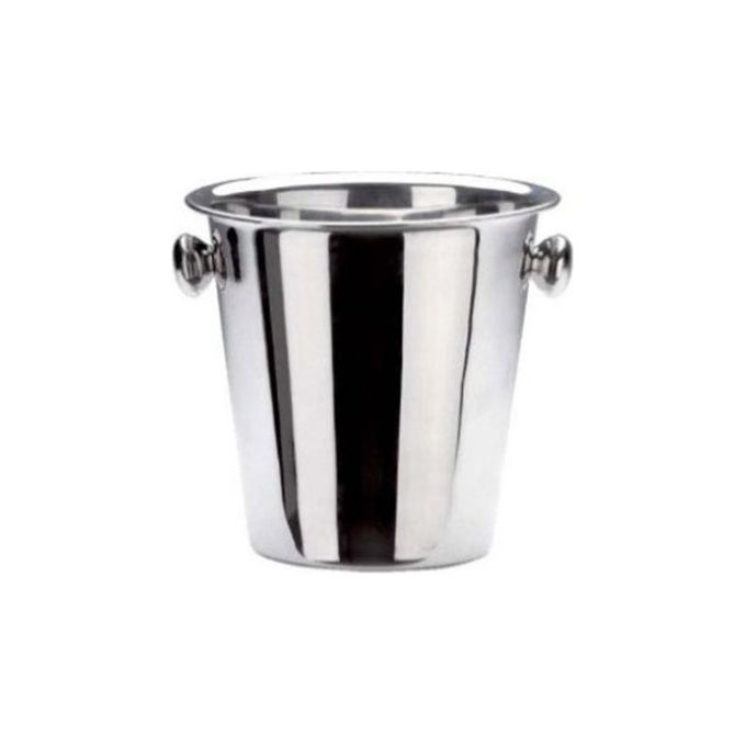 Abert AB-90605012 Basic Secchiello per Ghiaccio Acciaio Inox diametro 14 cm altezza 13 cm colore Silver