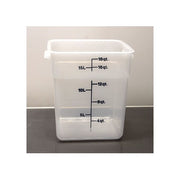 CAMBRO 18SFSPP Contenitore Alimentare Quadrato in Polipropilene 17,2 L Resistente da -40°C a +70°C colore Trasparente naturale