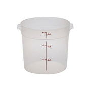 Cambro RFS6PP190 Camwear Contenitore Rotondo per Alimenti in Polipropilene 5.7 L Certificato NSF colore Semitrasparente