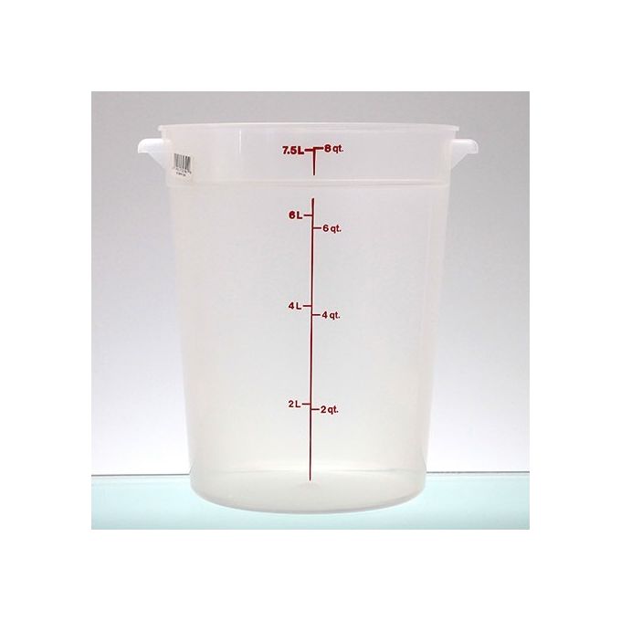 Cambro RFS8PP190 Camwear Contenitore Rotondo per Alimenti in Polipropilene 7.6 Lt colore Traslucido