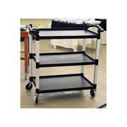 Cambro BC340KD110 Carrello di Servizio 3 Ripiani Capacita' 180 Kg 4 Ruote Girevoli colore Nero