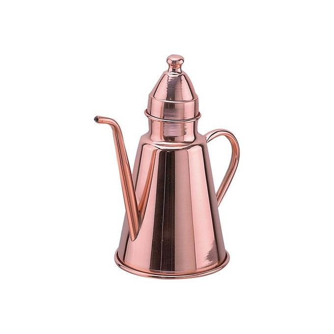 Baldassare Agnelli PENTOLE AGNELLI_COCU36021 Oliera in Rame con Coperchio e Orlo Salvagoccia Capacita' 1 L colore Rame