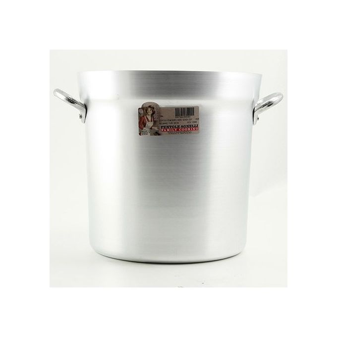 Baldassare Agnelli FAMA85BS50 Linea Salsa Pomodoro Pentola Tipo Nord in Alluminio 2mm 50 cm 98 Lt senza coperchio colore Argento