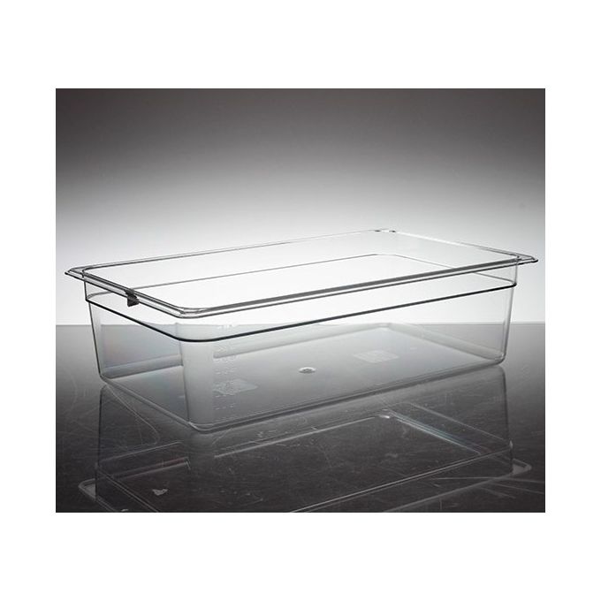 Cambro 16CW135 Bacinella Gastronorm GN 1-1 Policarbonato 19,5 L H 15 cm colore Trasparente
